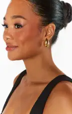 Faithy Jewels Large Teardrop Earring ~ Gold(OS)