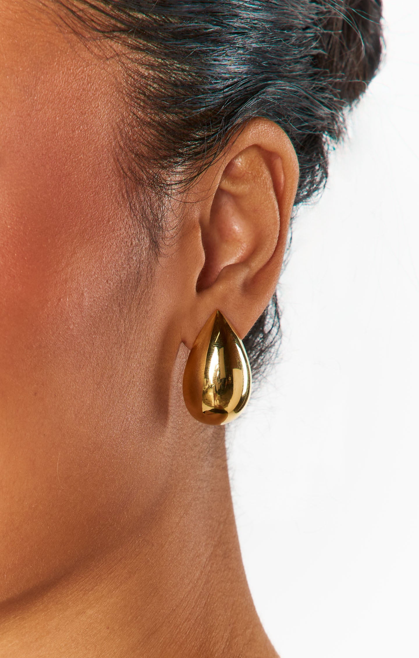 Faithy Jewels Large Teardrop Earring ~ Gold(OS)
