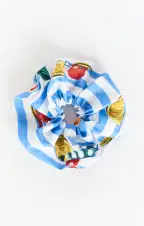 Super Scrunchie ~ Fruit Basket Stripe Poplin(OS)