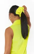 Scrunchie ~ Neon Yellow Terry(OS)