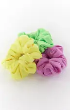 Scrunchie ~ Purple Pink Terry(OS)
