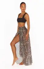Universal Sarong ~ Cheetah Mesh(OS)