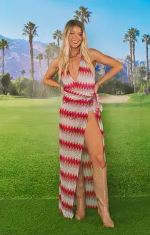 Long Leyla Sarong ~ Riviera Zigzag Crochet(S/M)