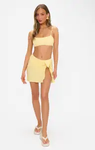 Leyla Sarong ~ Yellow Gauze(XS/S)