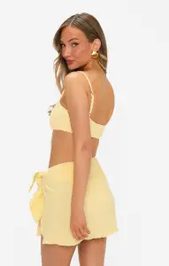 Leyla Sarong ~ Yellow Gauze(XS/S)