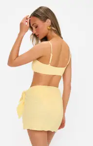 Leyla Sarong ~ Yellow Gauze(XS/S)