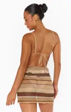 Leyla Sarong ~ Neutral Crochet(XS/S)