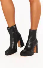 Dolce Vita Lochly Platform Bootie ~ Black(6)