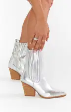 Cali Casual Boot ~ Metallic Silver(6)