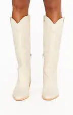 Dolce Vita Samsin Cowboy Boot ~ Ivory(6)