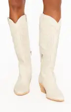 Dolce Vita Samsin Cowboy Boot ~ Ivory(6)