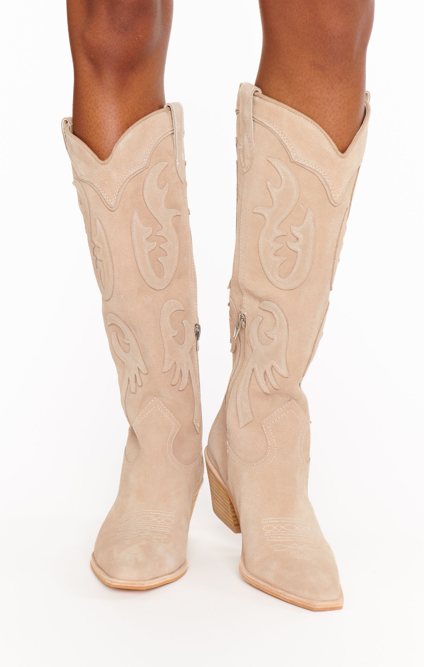 Dolce Vita Samsin Cowboy Boot ~ Taupe(6)