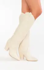 Steve Madden Lasso Western Boot ~ Bone