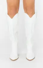 Billini Urson Wide Calf Boot ~ White(6)