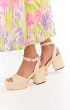 Sam Edelman Immie Platform Heel ~ Modern Ivory(6)