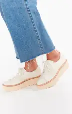 Dolce Vita Tiger Platform Sneakers ~ White(6)
