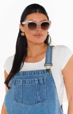 Le Specs Air Heart Sunglasses ~ Oatmeal(OS)