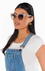 Le Specs Air Heart Sunglasses ~ Oatmeal(OS)