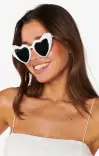 Pearl Heart Sunglasses ~ Pearl(OS)