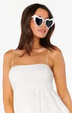 Pearl Heart Sunglasses ~ Pearl(OS)