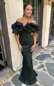 Major Drama Maxi Dress ~ Black Taffeta(XS)