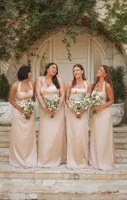Hazel Halter Maxi Dress ~ Champagne Luxe Satin(XXS)
