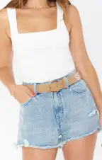 Lunar Snakeskin Belt ~ Taupe(OS)