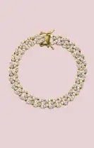 OMA The Label The Frosty Link Collection 9mm Bracelet ~ Gold