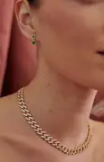 OMA The Label The Frosty Link Collection 9mm Necklace ~ Gold