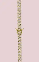 OMA The Label The Frosty Link Collection 9mm Necklace ~ Gold(OS)