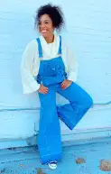San Fran Overalls ~ Carolina Blue(XS)