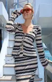 Thrill Tie Top ~ Neutral Groovy Knit(XS)