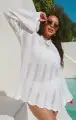 Packable Pullover ~ White Crochet