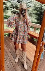 Viola Mini Dress ~ Wild Flora(XS)