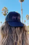 Hot Mess Trucker Hat ~ Black & Hot Pink(OS)