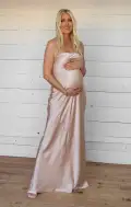 Taylor Tube Maxi Dress ~ Champagne Luxe Satin(XXS)