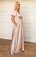 Nora Maxi Dress ~ Champagne Luxe Satin(XXS)