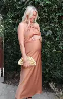Jasmine Halter Midi Dress ~ Copper Luxe Satin(XXS)
