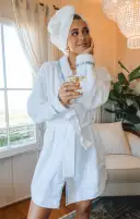 Freshen Up Robe ~ White Terry(XXS)
