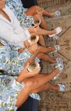 Freshen Up Slippers ~ Cottage Floral Blue Terry(S/M)