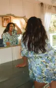 Best Day Button Up ~ Cottage Floral Blue(XXS)