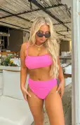 Del Rey Bottom ~ Ultra Pink Scrunch(XS)