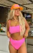 MUMU Terry Trucker Hat ~ Tangerine(OS)