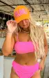 MUMU Terry Trucker Hat ~ Tangerine(OS)