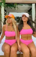 MUMU Terry Trucker Hat ~ Bubblegum Pink(OS)