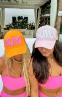 MUMU Terry Trucker Hat ~ Tangerine(OS)