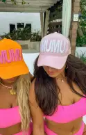 MUMU Terry Trucker Hat ~ Bubblegum Pink(OS)