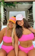 MUMU Terry Trucker Hat ~ Bubblegum Pink(OS)