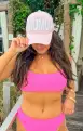 MUMU Terry Trucker Hat ~ Bubblegum Pink(OS)