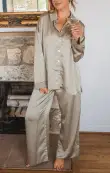 Prep Time Pants ~ Moss Green Luxe Satin(XXS)